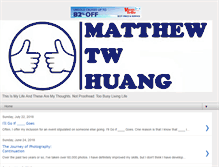 Tablet Screenshot of matthewtwhuang.com